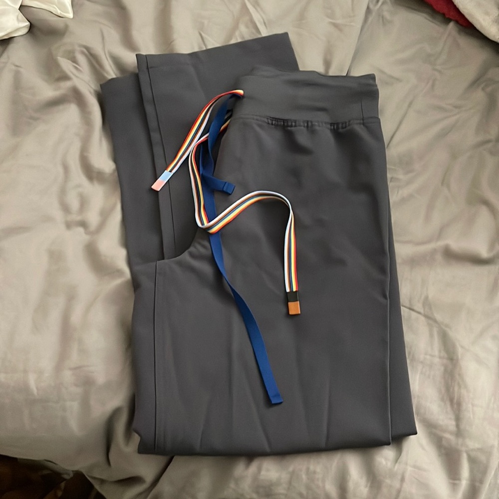 ✨SOLD FIGS Charcoal Pride HW Livingston Pant Small/P